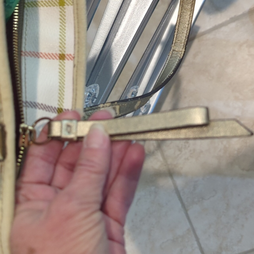 Coach Tattersall purse with Callouts Leather Needs Some Painting - Picture 11 of 12